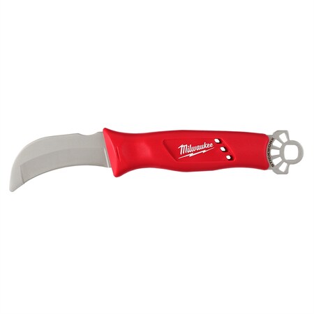 Milwaukee Tool Lineman?s Blunt Tip Hawkbill Knife with STICKWORK? 3-in-1 Ring 48-22-1923